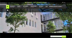 Desktop Screenshot of botanic-international.com
